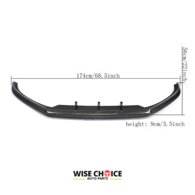 2013-2016 B8.5 Audi A5 S5 Carbon Fiber Front Lip showcasing superior craftsmanship and glossy finish