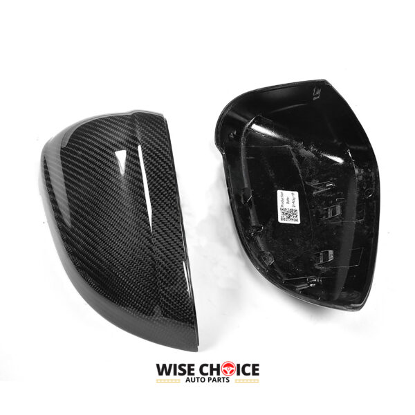 2017-2023 B9 B9.5 Audi A4/S4/A5/S5/RS5 Carbon Fiber Mirror Covers with Side Lane Assist
