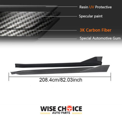 2021-2022 G82 M4 BMW 4 Series Coupe 2-Door with Carbon Fiber Side Skirts