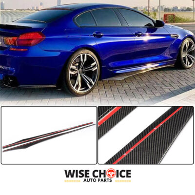 BMW M-Tech Side Skirts: High-Quality Carbon Fiber for 6 Series F06 F12 F13 (2013-2017)