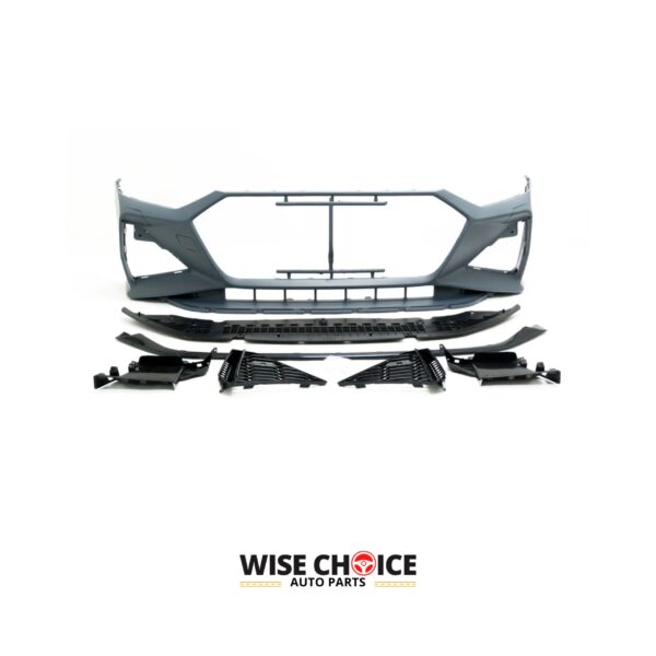 Audi RS7 style front bumper attached to a C8 A7/S7 model