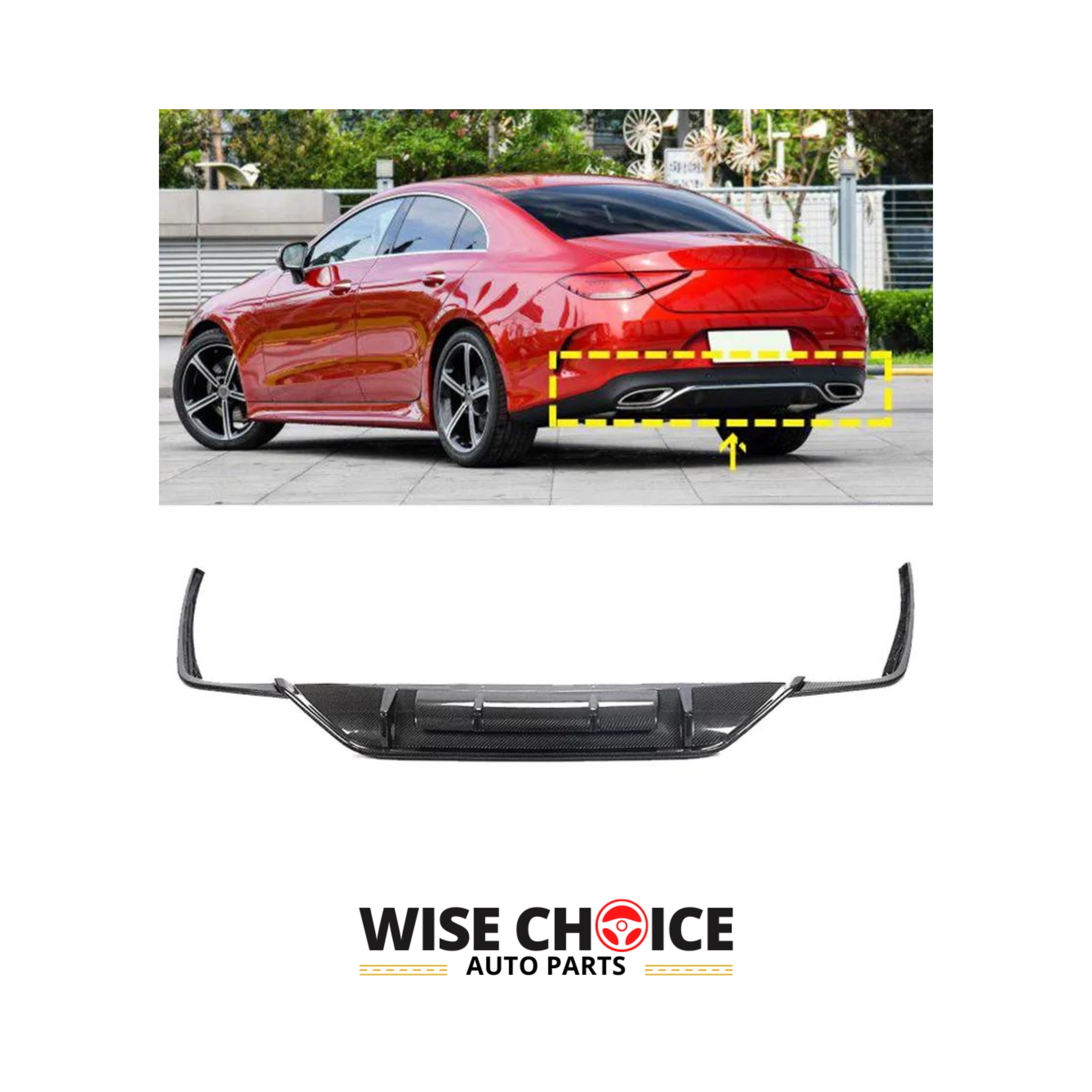 Upgrade Style and Performance with 2019-2022 C257 M-Benz CLS Class Carbon Fiber Rear Diffuser