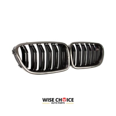 2011-2016 BMW 5 Series F10 F18 equipped with Glossy Carbon Fiber Kidney Grilles