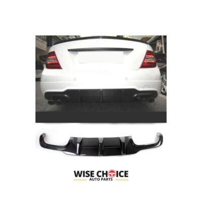 High-Quality W204 Carbon Fiber Diffuser for C300 Sport and C63 AMG